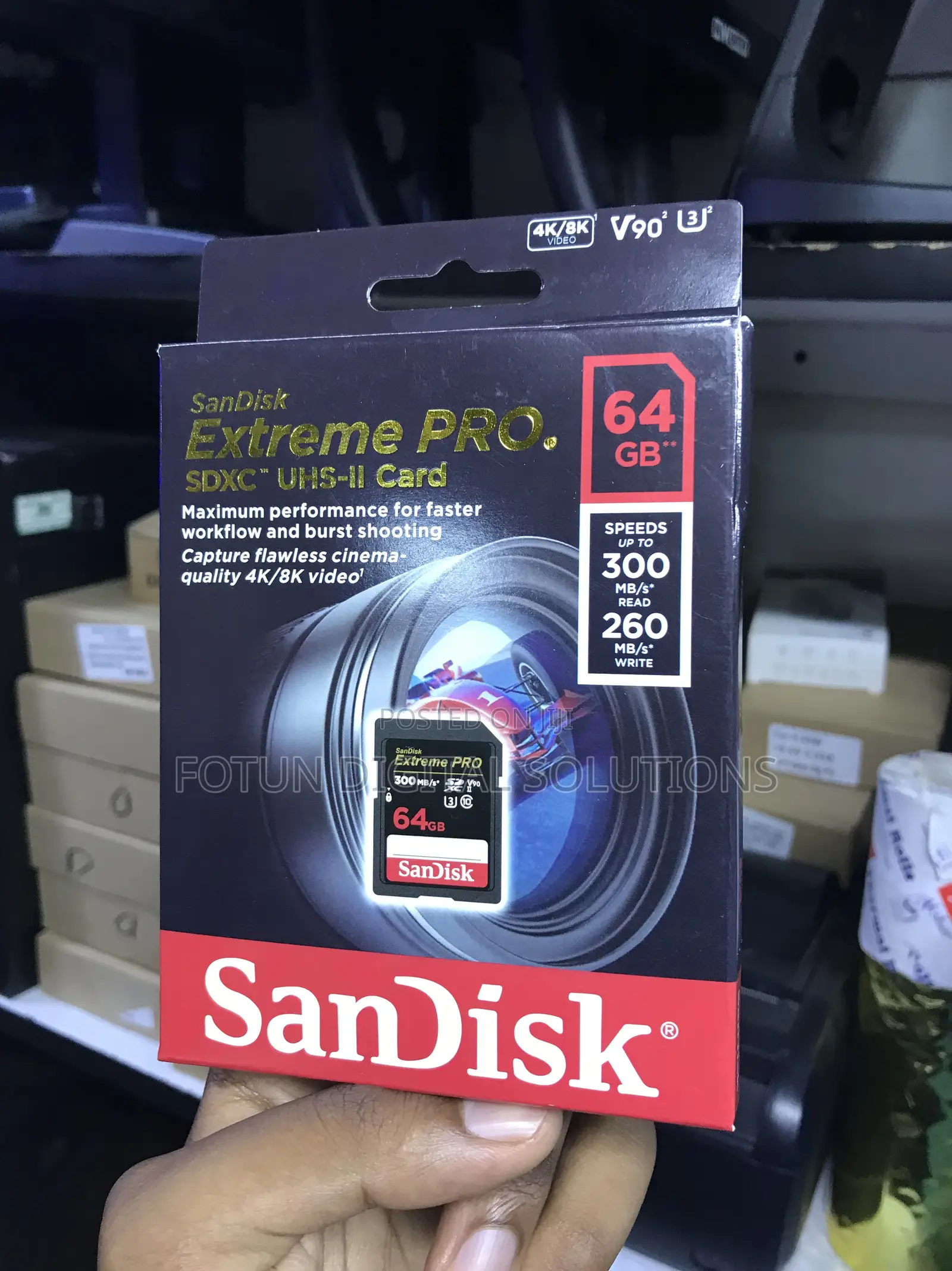 Sandisk Extreme Pro 64gb - 300mb/S Read,For High-Res Burst Photography