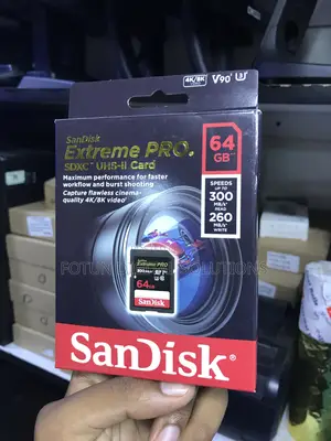 Sandisk Extreme Pro 64gb - 300mb/S Read,For High-Res Burst Photography