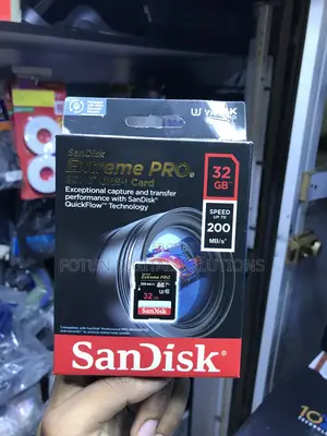 32gb Sandisk Extreme Pro Sd Card - Up to 200mb/S Read, 90mb/S Write