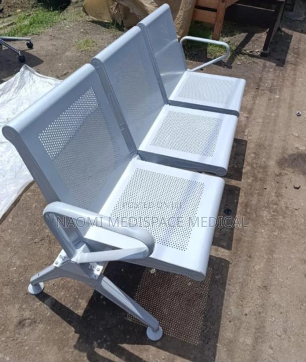 Heavy Duty 3 Seater Office Waiting Bench - main view