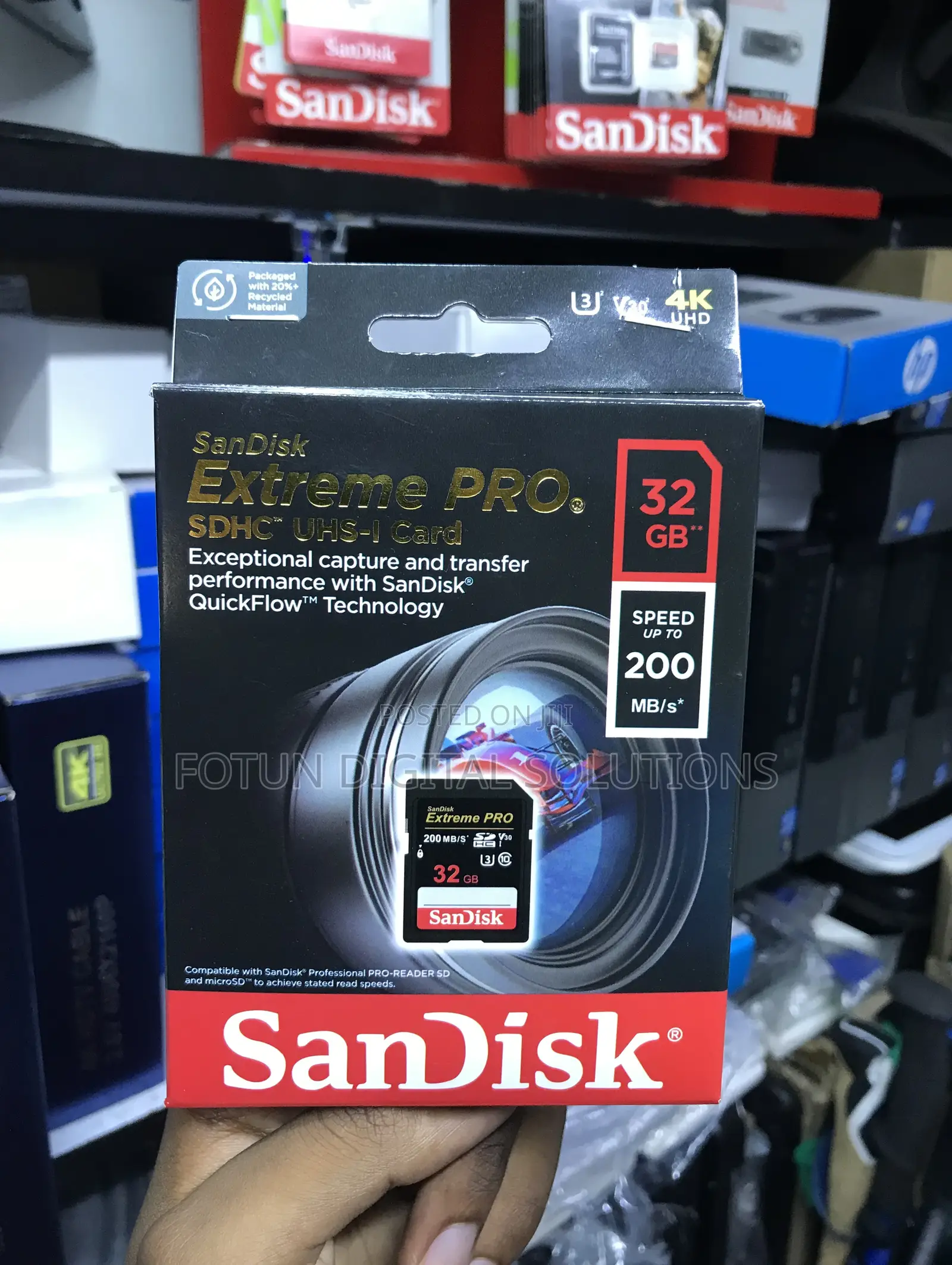 Sandisk Extreme Pro 32gb- High Speed for Nintendo Switch Action Cams
