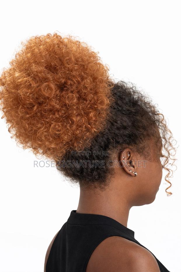 Wand Curl Crochet Hair 8 Inch Brown Ombre
