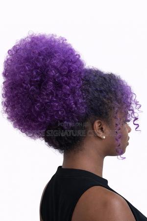 Wand Curl Crochet 8 Inch Purple Ombre - thumbnail 2