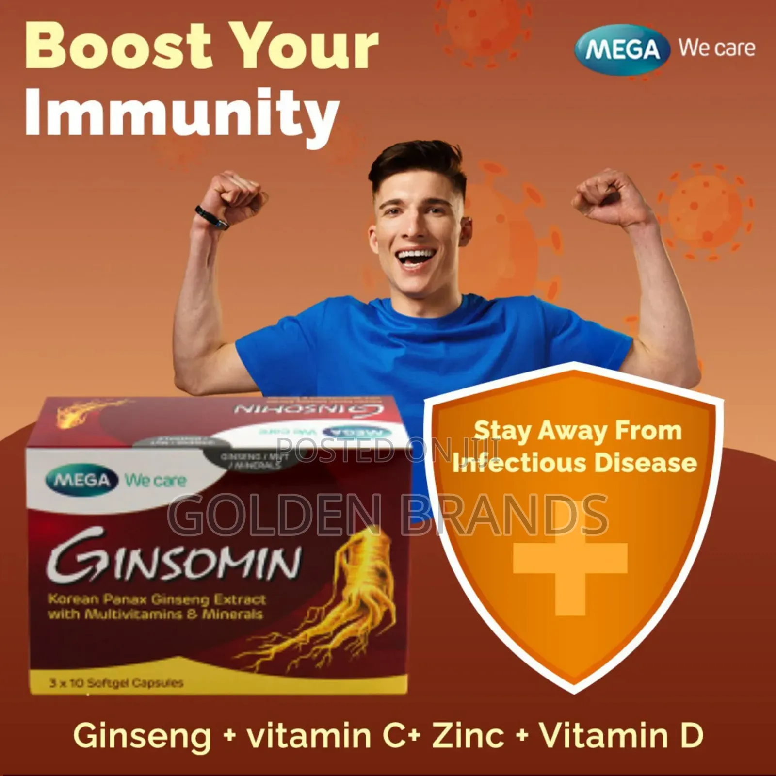 Superpower Ginsomin Erectile Dysfunction Cure 30 PCS