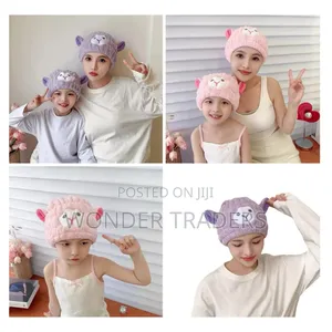 Microfiber Dry Hair Towel Cute Cartoon Women and Child After Shower