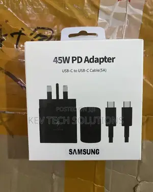 45w Samsung Charger Plus Type C to Type Super Fast Cable.