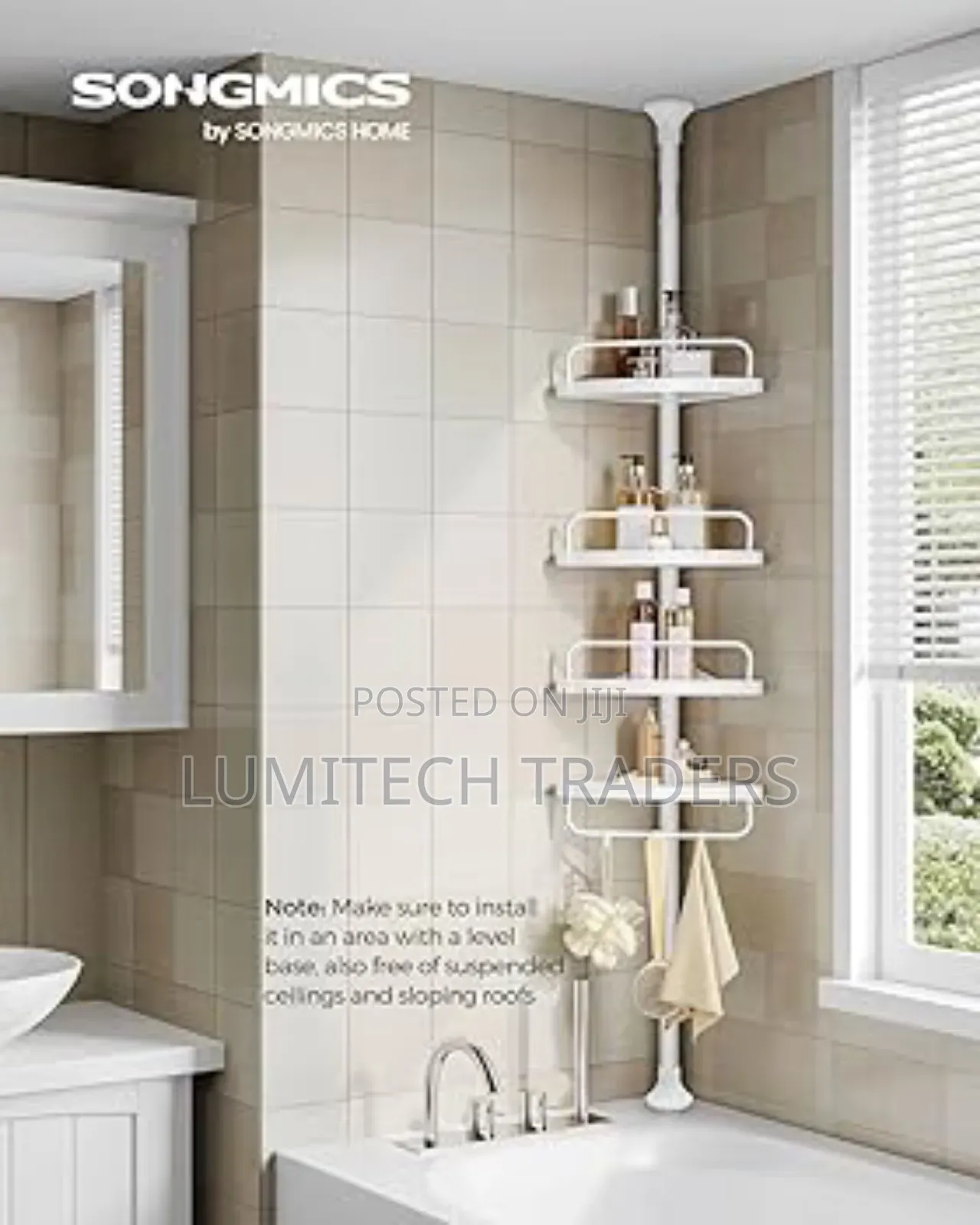 4-Tier Telescopic Corner Shelf
