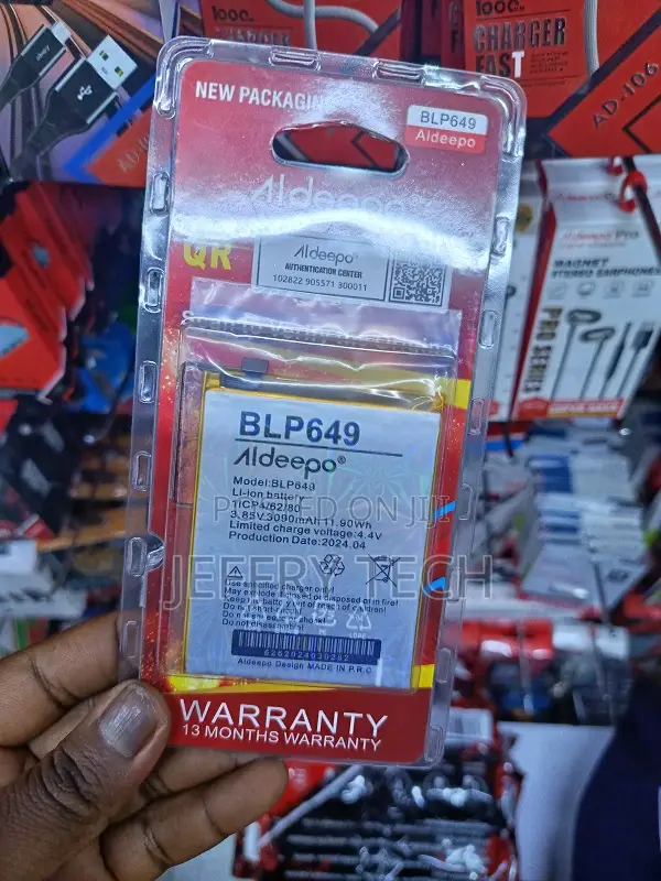 Aldeepo Blp649 Liion Replacement Battery for the Oppo A83 Smartphone.