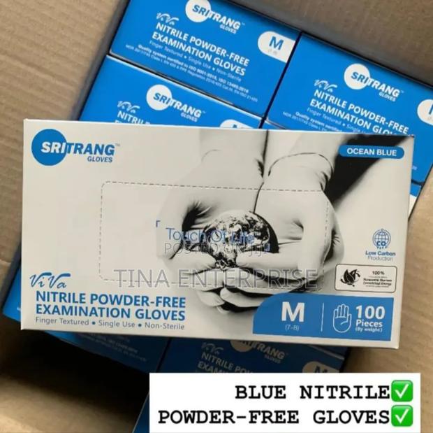 Nitrile Gloves (Blue)100's - main view