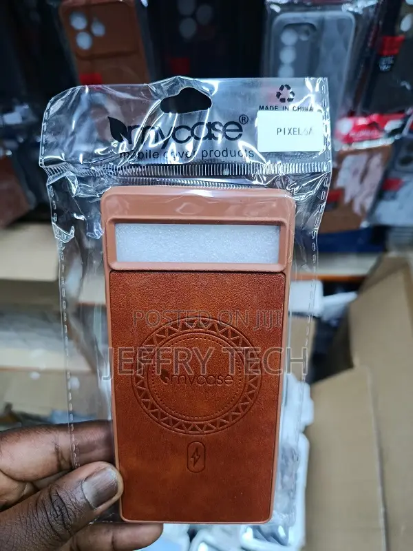 Brown Pu Leather Phone Case for the Google Pixel 6a