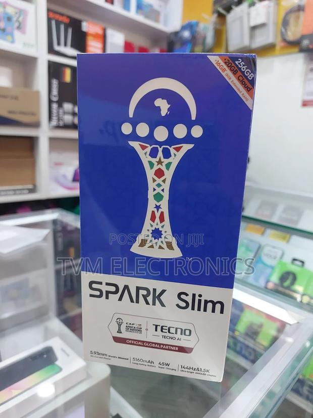 New Tecno Spark Slim 256 GB Black - main view