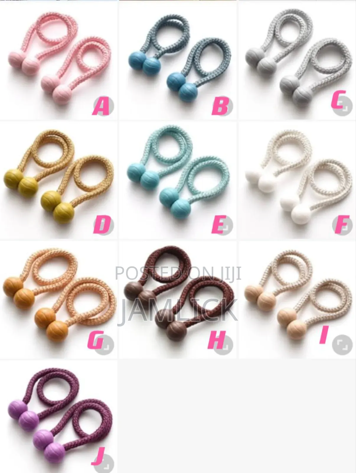 Curtain Tie Backs / Holders –Cr