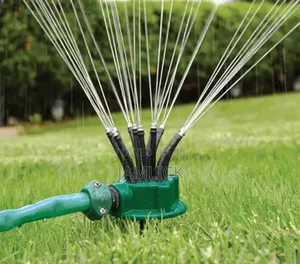 360° Automatic Garden Sprinkler Rotary Lawn Watering Nozzle - Cr