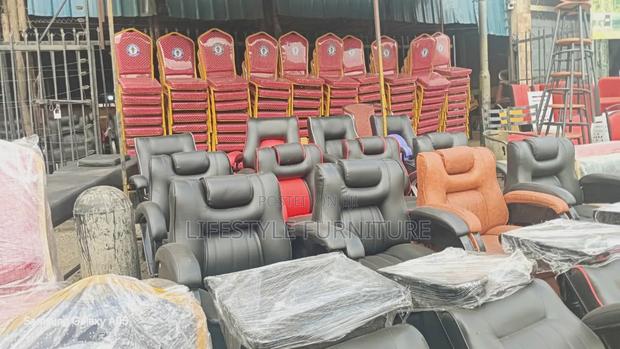 Black Kinyozi Chairs - main view