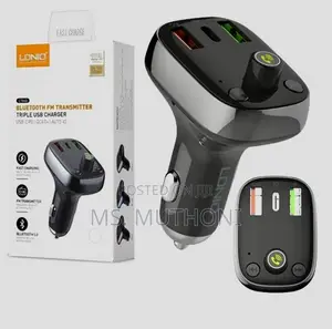 Quality C704q Bluetooth Fm Transmitter and Triple Usb Car Charge