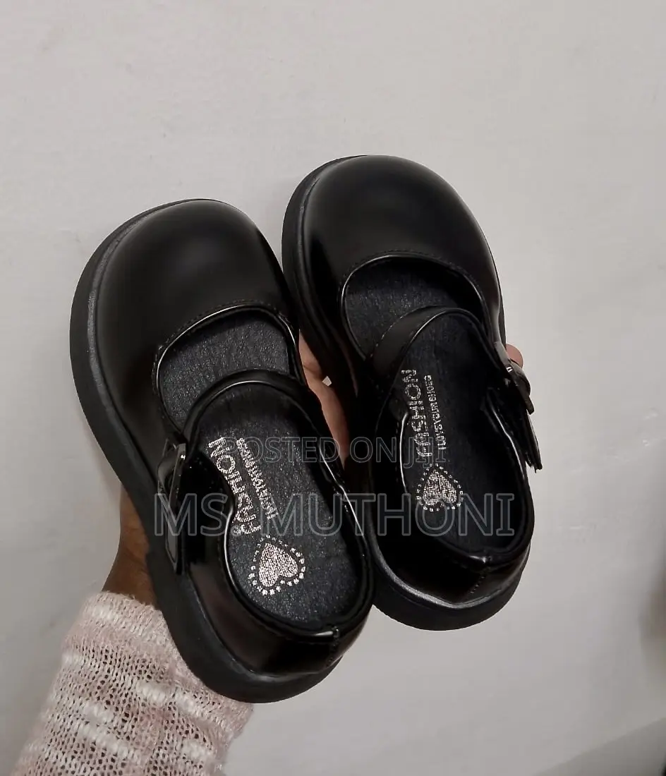 (23-27) Small Girls / Baby School High Quality Leather School Shoes*