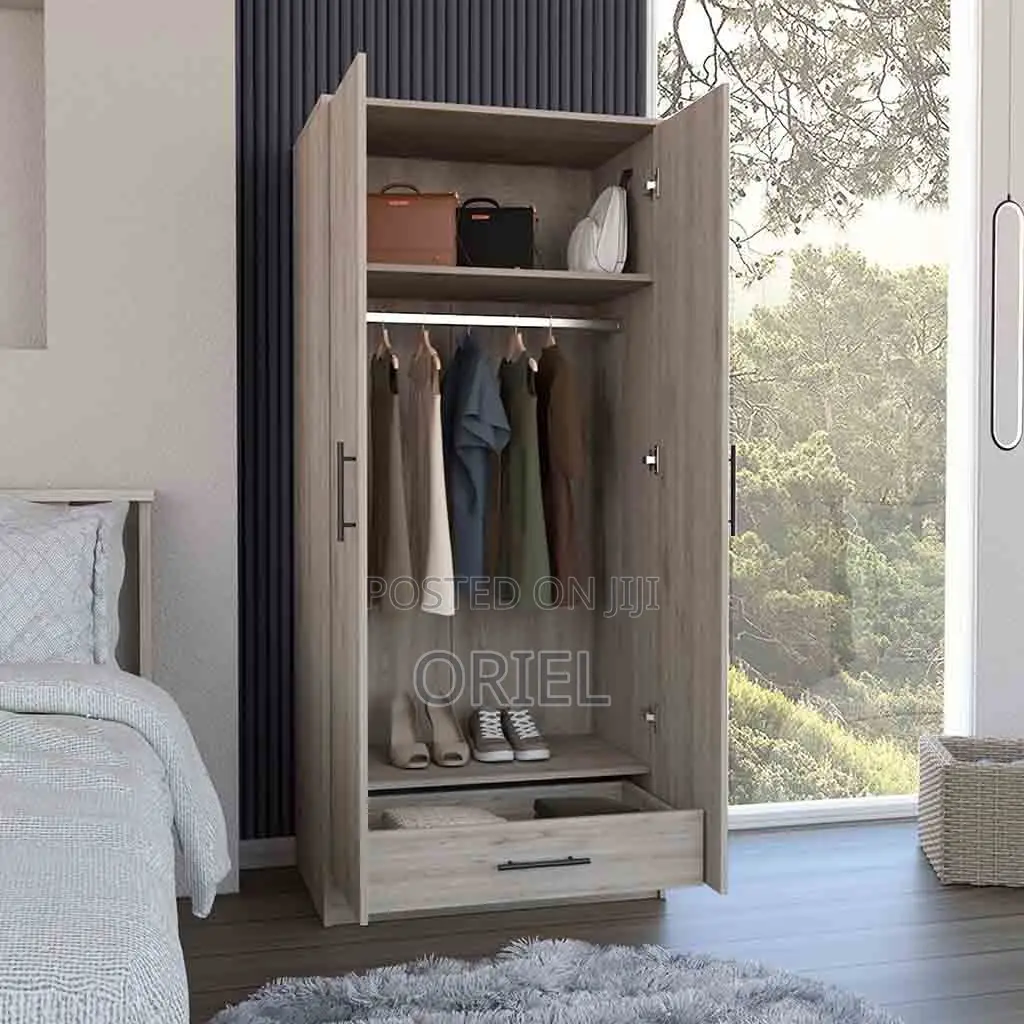 Modern Cabinet : 2-Door Modern Wooden Wardrobe Cabinet
