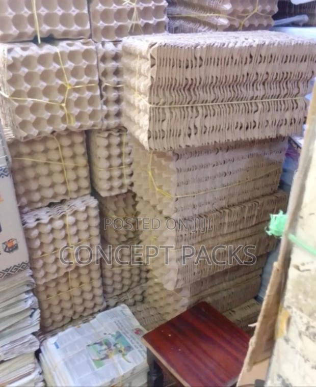100pcs Carton Egg Storage Trays - main view
