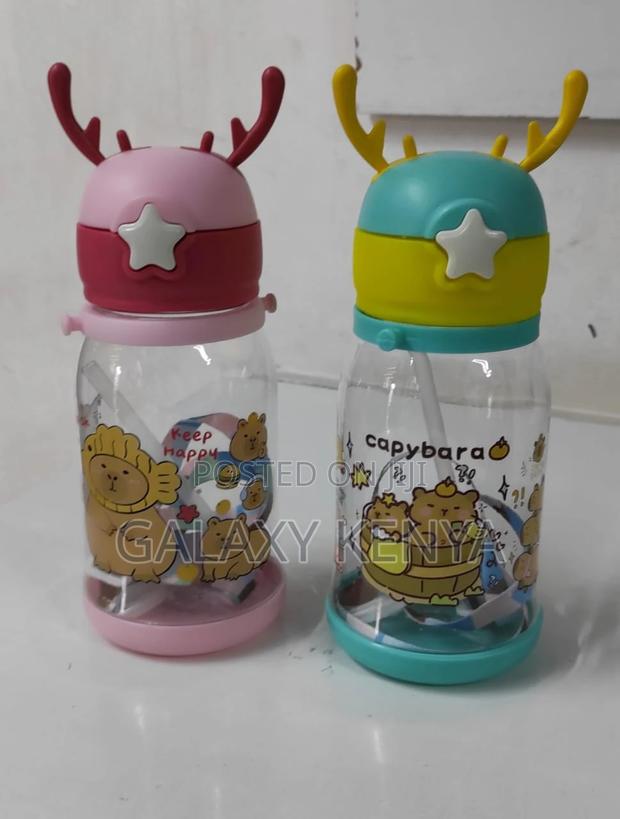Cute Cartoon Horn Shape Sipper Bottle for Kids - thumbnail 3