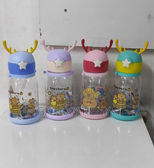 Cute Cartoon Horn Shape Sipper Bottle for Kids - thumbnail 5