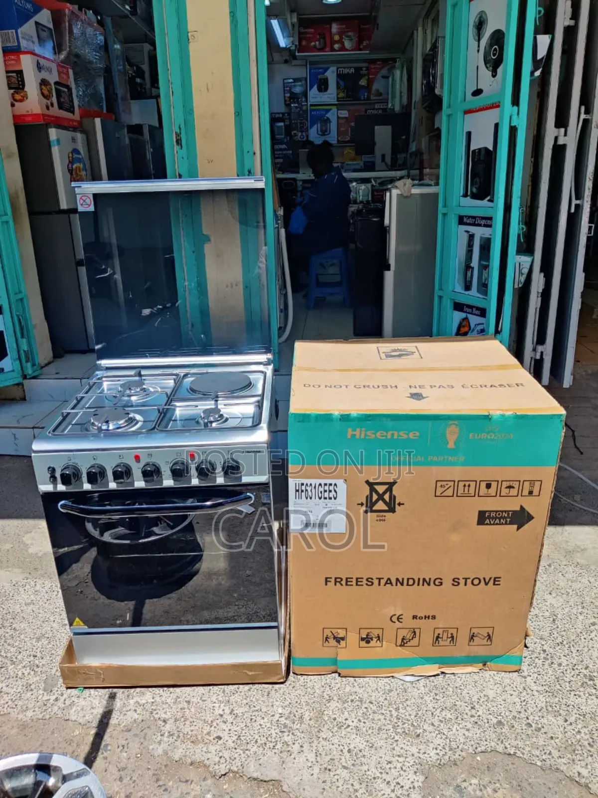 Hisense 60x60 Cooker 3gas 1electric With Gas Sensor and Rotisserie