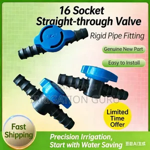 Inline 16mm Valve for Emitter Support Lines
