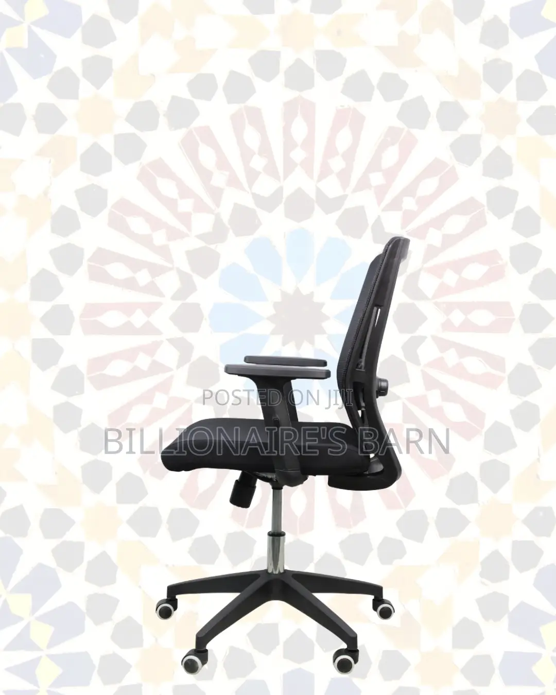 Black Origin Mesh Chair | Space-Saving Design for Compact Setups