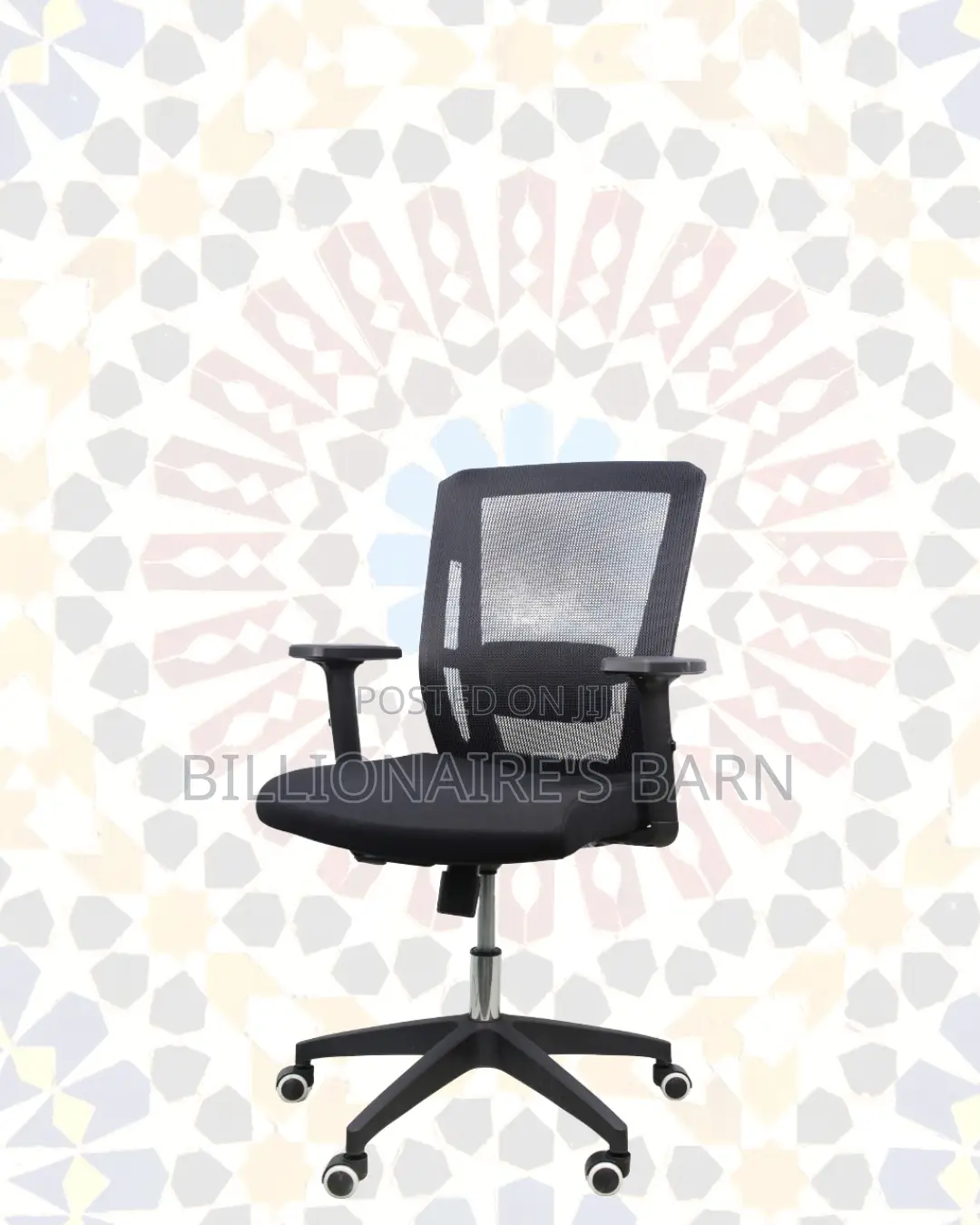 Black Origin Mesh Chair | Space-Saving Design for Compact Setups