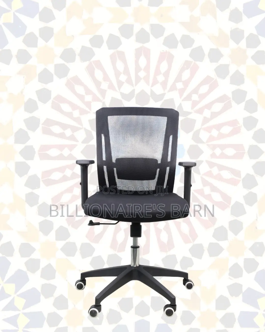 Black Origin Mesh Chair | Space-Saving Design for Compact Setups