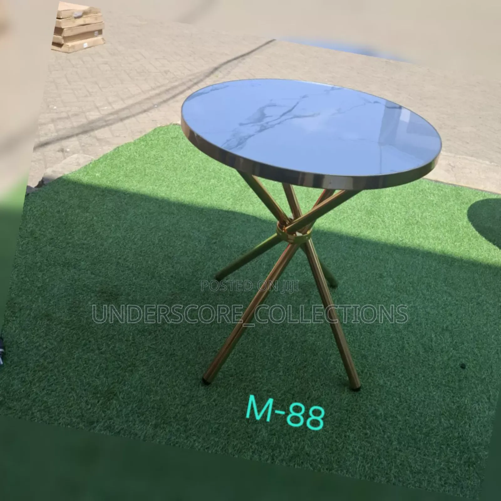 Glass Top Round Coffee Table