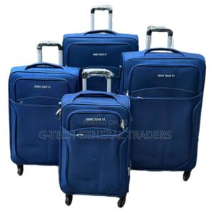 Luxurious 4in1 Fabric Double Zip Travel Suitcase - thumbnail 2