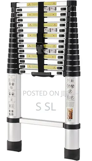 Single Telescopic Ladder - 4.4m - Lightweight