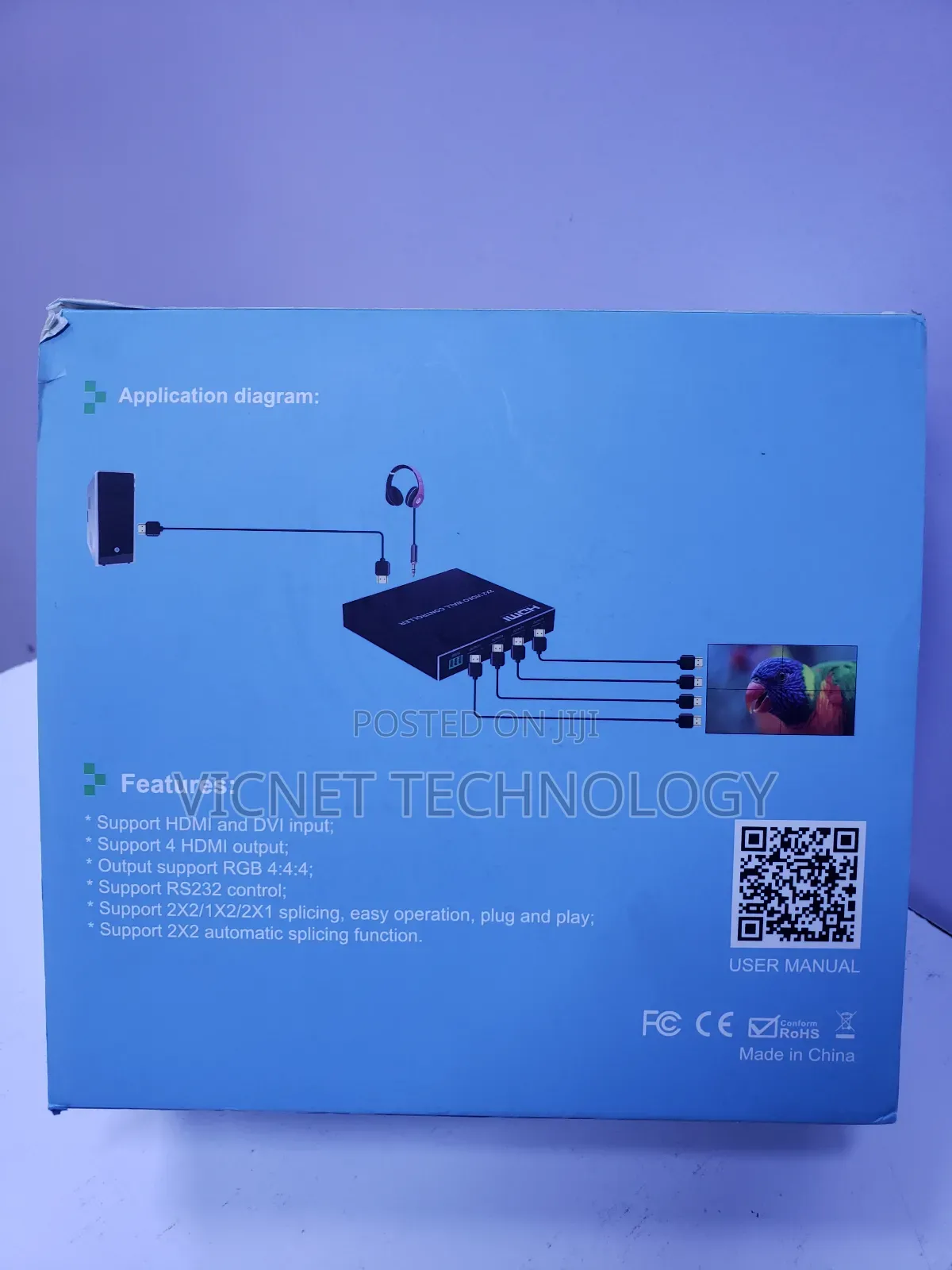 4 Screens 2 × 2 Hdmi Video Wall Controller