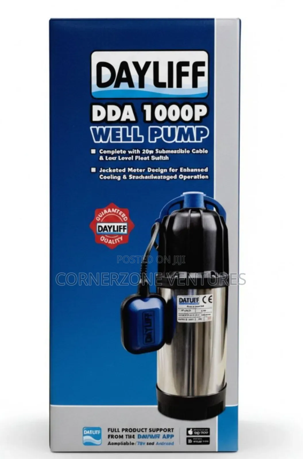 Dayliff 50m Submersible Water Pump/ Well Pump