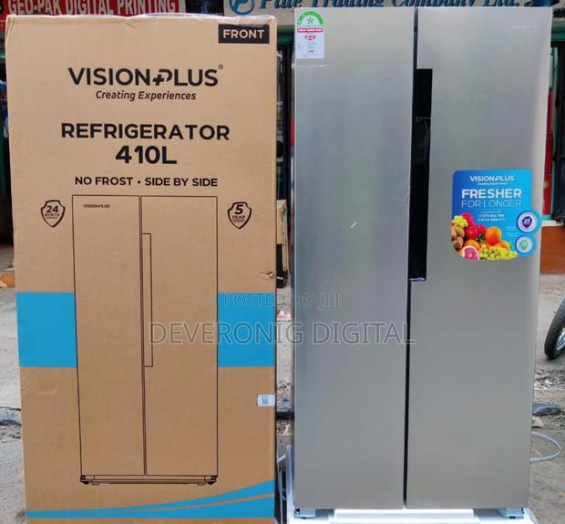 *Vision Plus Fridge Side by Side No Frost 410l