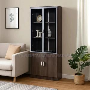 Premium 2-Doors Wooden File Storage Cabinet | Durable Matte Finish - main view