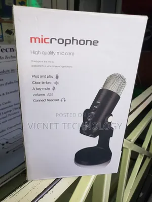 Desktop Podcast Microphone With Volume, Mute, Echo , Vray Buttons