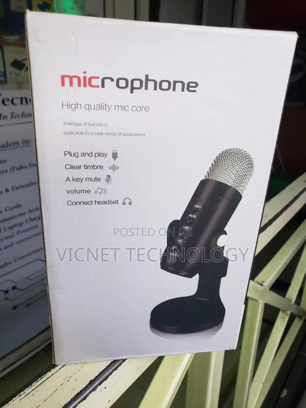 Desktop Podcast Microphone With Volume, Mute, Echo , Vray Buttons