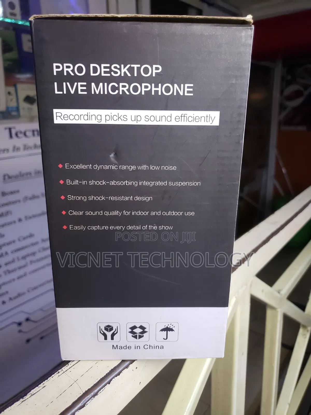 Desktop Podcast Microphone With Volume, Mute, Echo , Vray Buttons