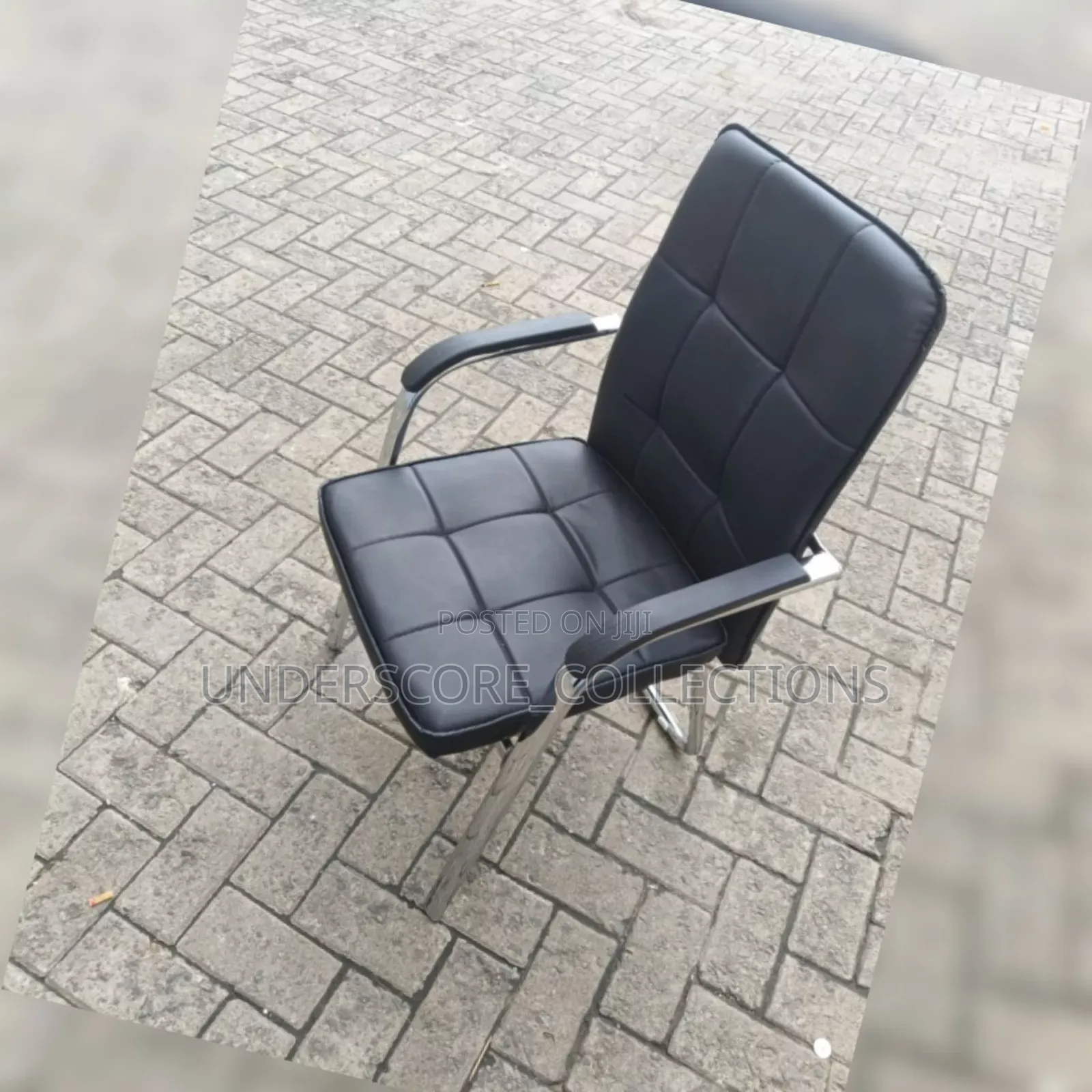 Black Leather Visitor's Chair