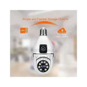 V380 Pro Dual Lens Nanny Camera Bulb Camera