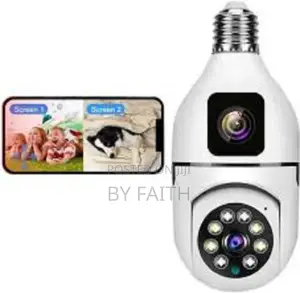 Pro Dual-Lens Smart Security Camera. V380 Nanny Cam