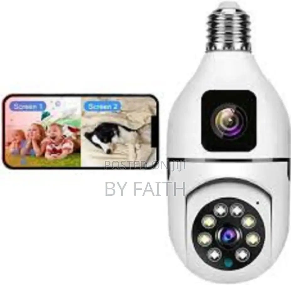 Pro Dual-Lens Smart Security Camera. V380 Nanny Cam