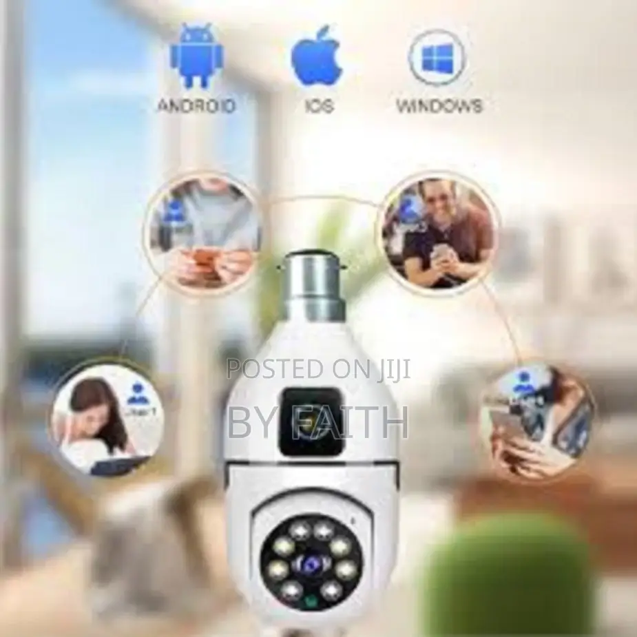 Strong Quality 1080p Full Hd 2mp Dual Lens Wifi Bulb Camera