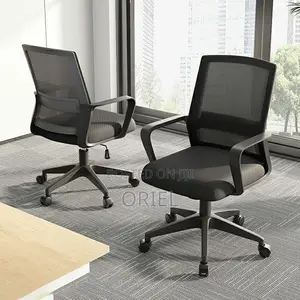 Office Chair : Fabric Mid-Back Office Staff Chair