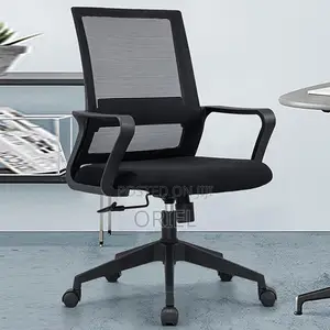 Office Chair : Fabric Mid-Back Office Staff Chair