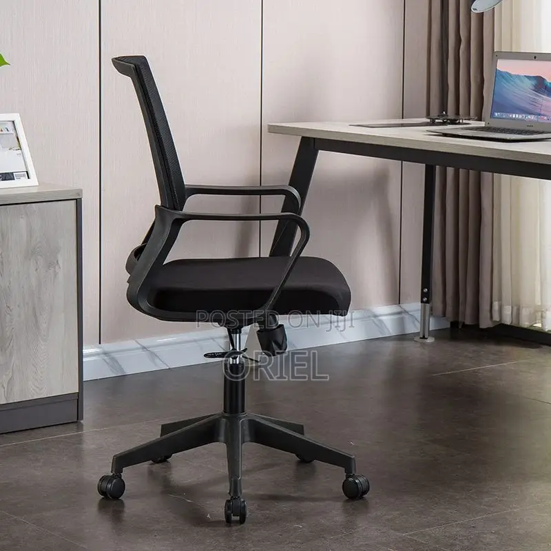 Office Chair : Fabric Mid-Back Office Staff Chair