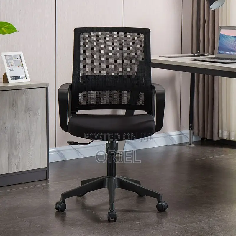 Office Chair : Fabric Mid-Back Office Staff Chair