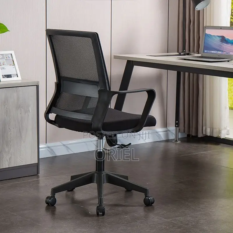 Office Chair : Fabric Mid-Back Office Staff Chair