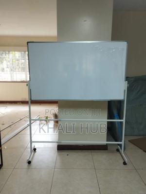 Whiteboard Teaching and Presentation Whiteboard With Stand 5ftx3ft - thumbnail 2